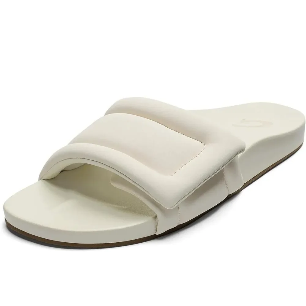 Olukai Women's Cream and White Sandals